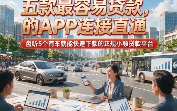 五款最容易贷款的APP连接直通，盘点5个有车就能快速下款的正规小额贷款平台