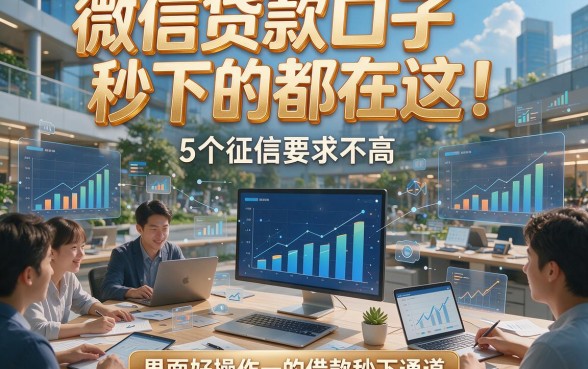 微信贷款口子秒下的都在这！5个征信要求不高、界面好操作的借款秒下通道
