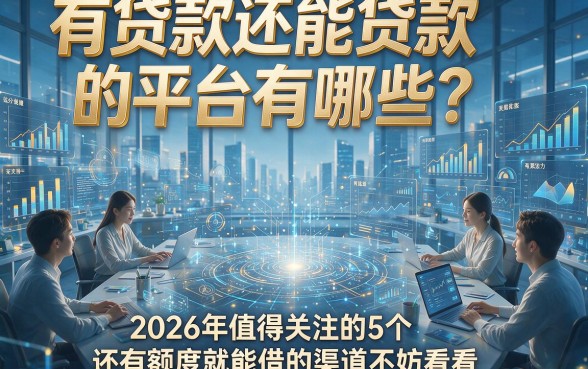 有贷款还能贷款的平台有哪些？2026年值得关注的5个还有额度就能借的渠道不妨看看