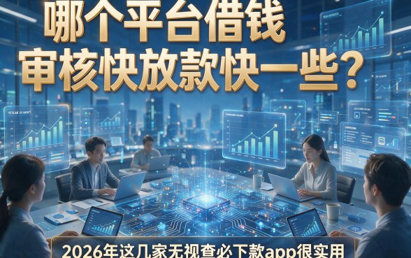 哪个平台借钱审核快放款快一些？2026年这几家无视查必下款app很实用