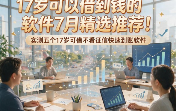 17岁可以借到钱的软件7月精选推荐！实测五个17岁可借不看征信快速到账软件