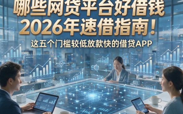 哪些网贷平台好借钱2026年速借指南！解析这五个门槛较低放款快的借贷APP