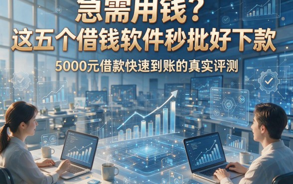 急需用钱？这五个借钱软件秒批好下款，5000元借款快速到账的真实评测
