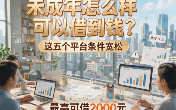 未成年怎么样可以借到钱？这五个平台条件宽松，最高可借2000元！