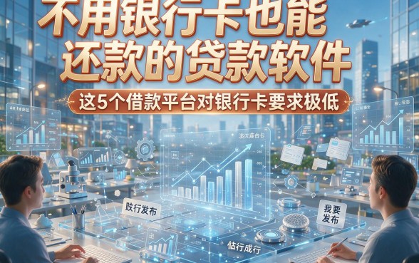 不用银行卡也能还款的贷款软件，这5个借款平台对银行卡要求极低