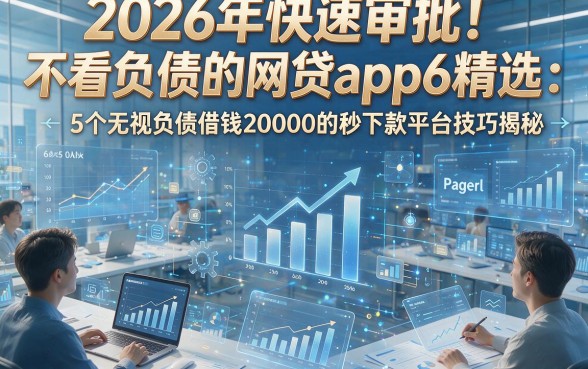 2026年快速审批！不看负债的网贷app6精选：5个无视负债借钱20000的秒下款平台技巧揭秘