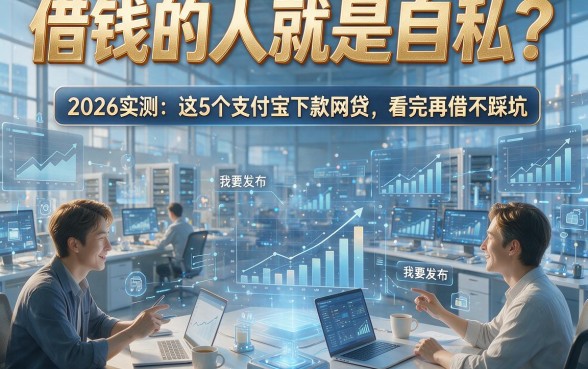 借钱的人就是自私？2026实测：这5个支付宝下款网贷，看完再借不踩坑