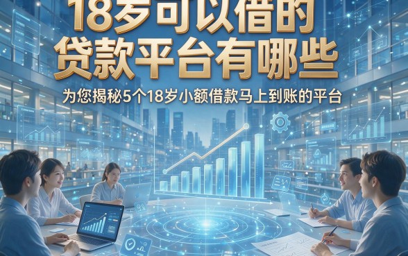 18岁可以借的贷款平台有哪些，为您揭秘5个18岁小额借款马上到账的平台