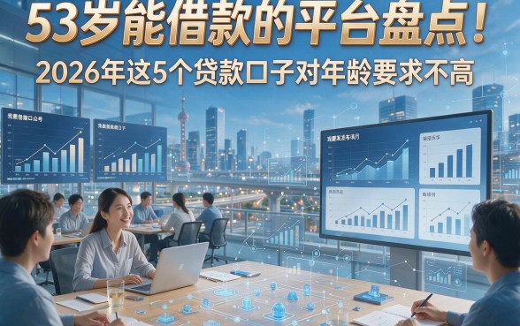 53岁能借款的平台盘点！2026年这5个贷款口子对年龄要求不高
