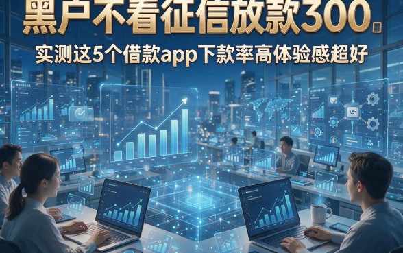 黑户不看征信放款300，实测这5个借款App下款率高体验感超好