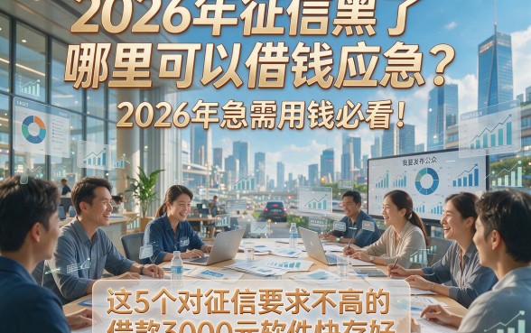 2026年征信黑了哪里可以借钱应急？2026年急需用钱必看！这5个对征信要求不高的借款3000元软件快存好