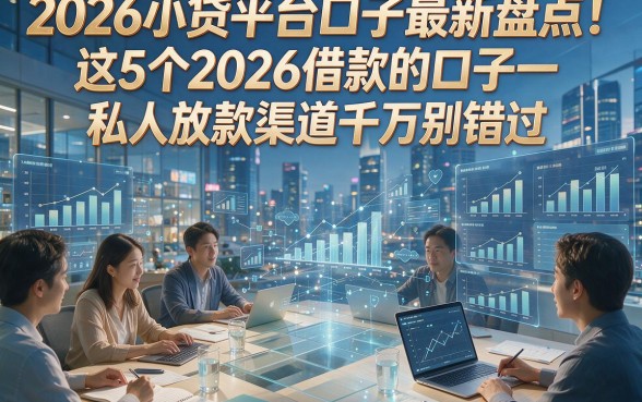 2026小贷平台口子最新盘点！这5个2026借款的口子私人放款渠道千万别错过