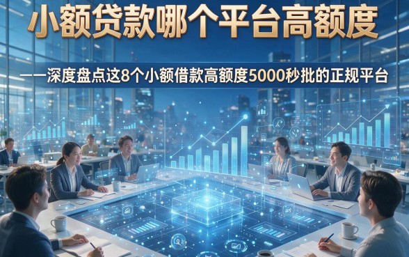 小额贷款哪个平台高额度，深度盘点这8个小额借款高额度5000秒批的正规平台