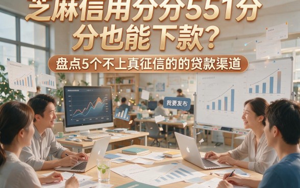 芝麻信用分551分也能下款？盘点5个不上真征信的贷款渠道