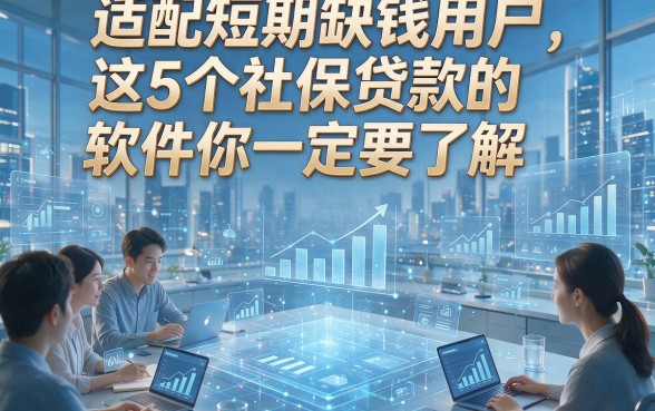适配短期缺钱用户，这5个社保贷款的软件你一定要了解！
