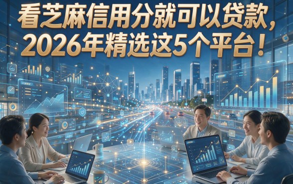看芝麻信用分就可以贷款，2026年精选这5个平台！本文为您深入盘点！