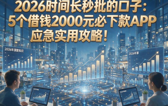 2026时间长秒批的口子：5个借钱2000元必下款APP，应急实用攻略！2026年贷款知识详解