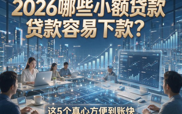 2026哪些小额贷款贷款容易下款？这5个真心方便到账快！