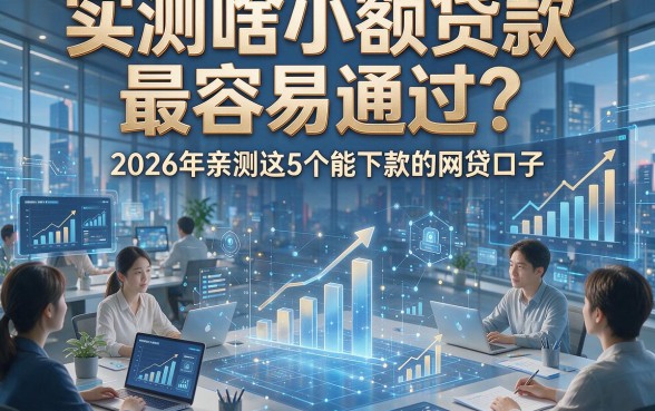实测啥小额贷款最容易通过？2026年亲测这5个能下款的网贷口子