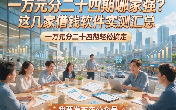 一万元分二十四期哪家强？这几家借钱软件实测汇总，一万元分二十四期轻松搞定！