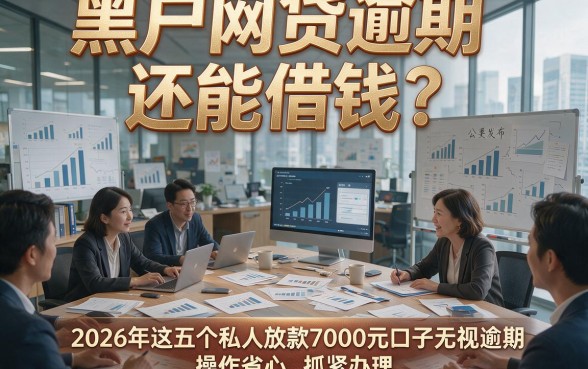 黑户网贷逾期还能借钱？2026年这五个私人放款7000元口子无视逾期，操作省心抓紧办理