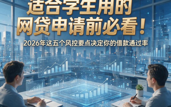 适合学生用的网贷申请前必看！2026年这五个风控要点决定你的借款通过率