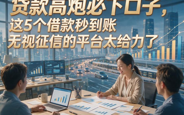 贷款高炮必下口子，这5个借款秒到账无视征信的平台太给力了