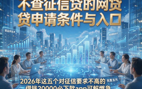 不查征信贷的网贷申请条件与入口，2026年这五个对征信要求不高的借钱20000必下款app可解燃急
