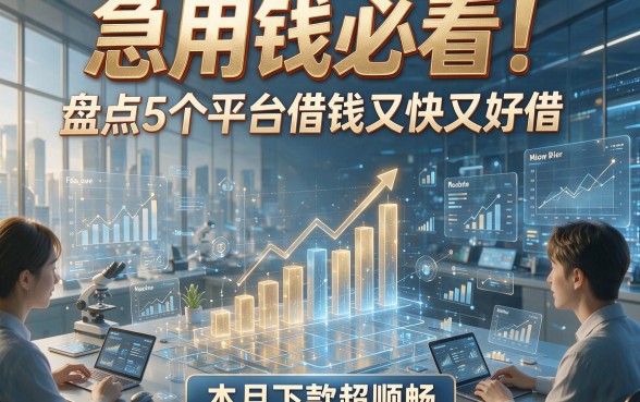 急用钱必看！盘点5个平台借钱又快又好借，本月下款超顺畅