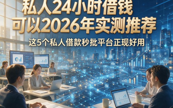 私人24小时借钱可以2026年实测推荐，这5个私人借款秒批平台正规好用