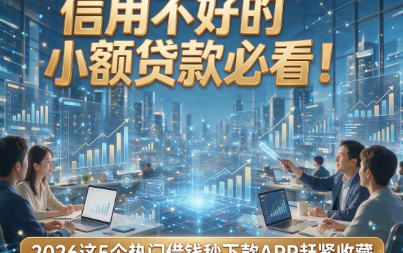 信用不好的小额贷款必看！2026这5个热门借钱秒下款APP赶紧收藏