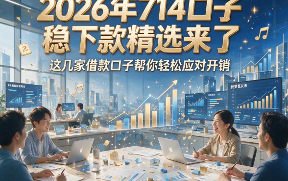 2026年714口子稳下款精选来了，这几家借款口子帮你轻松应对开销