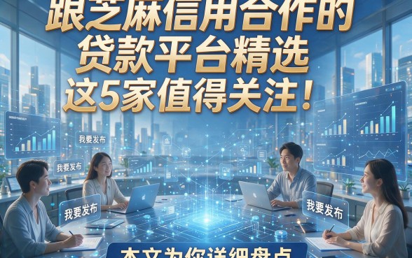 跟芝麻信用合作的贷款平台精选，这5家值得关注！本文为你详细盘点！