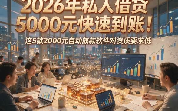 2026年私人借贷5000元快速到账！这5款2000元自动放款软件对资质要求低