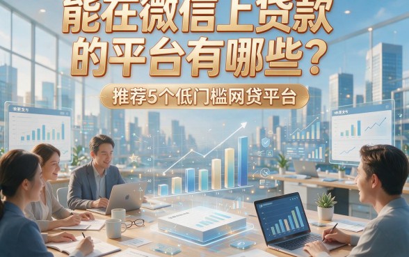 能在微信上贷款的平台有哪些？推荐5个低门槛网贷平台