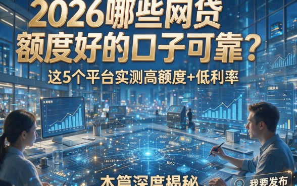 2026哪些网贷额度好的口子可靠？这5个平台实测高额度+低利率，本篇深度揭秘！