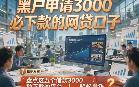 黑户申请3000必下款的网贷口子，盘点这五个借款3000秒下款的平台轻松拿钱