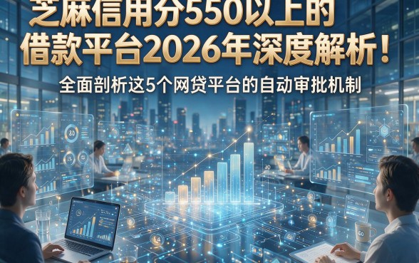 芝麻信用分550以上的借款平台2026年深度解析！全面剖析这5个网贷平台的自动审批机制