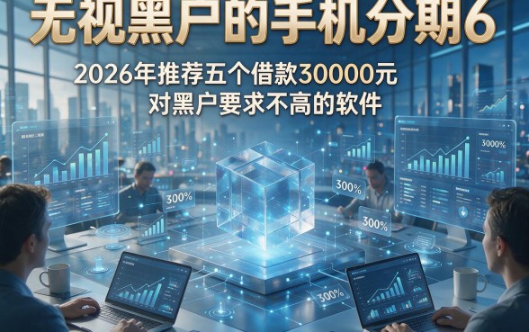 无视黑户的手机分期6，2026年推荐五个借款30000元对黑户要求不高的软件