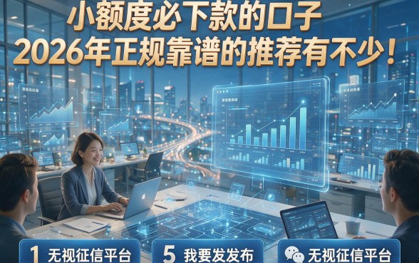 小额度必下款的口子2026年正规靠谱的推荐有不少！，本篇为您详细盘点这5个无视征信平台！