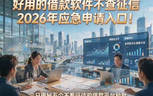 好用的借款软件不查征信2026年应急申请入口！今日揭秘五个不看征信的借款平台秒批