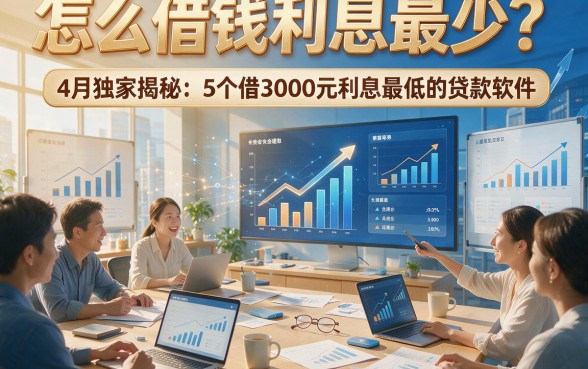 怎么借钱利息最少？4月独家揭秘：5个借3000元利息最低的贷款软件