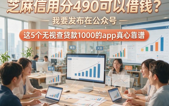 芝麻信用分490可以借钱？这5个无视查贷款1000的app真心靠谱