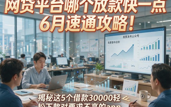 网贷平台哪个放款快一点6月速通攻略！揭秘这5个借款30000轻松下款对要求不高的app