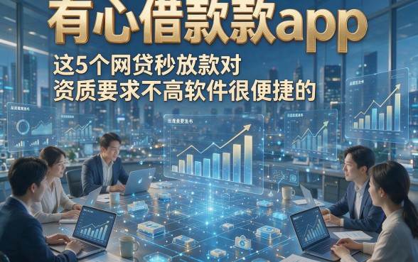 有心借款款app，这5个网贷秒放款对资质要求不高软件很便捷的