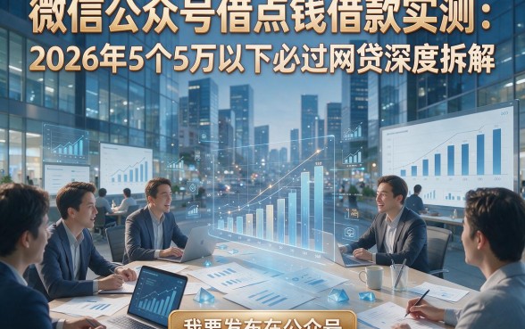 微信公众号借点钱借款实测：2026年5个5万以下必过网贷深度拆解