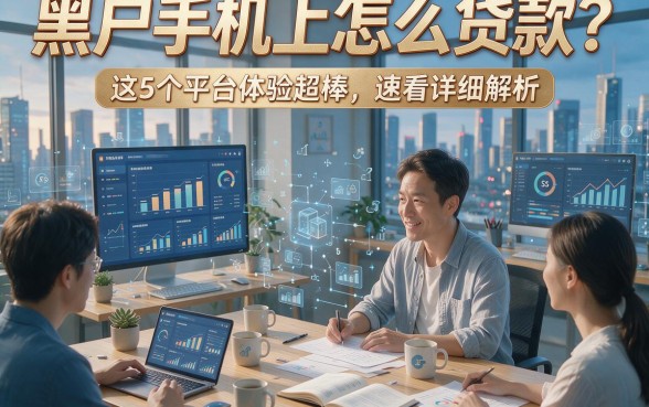黑户手机上怎么贷款？这5个平台体验超棒，速看详细解析！