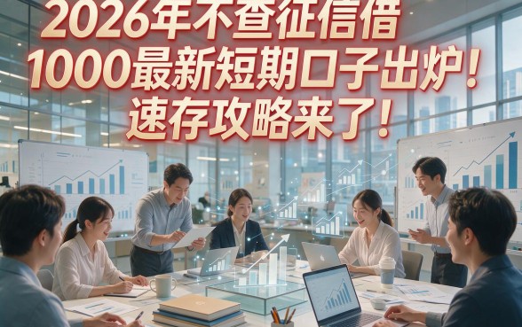 2026年不查征信借1000最新短期口子出炉！速存攻略来了！