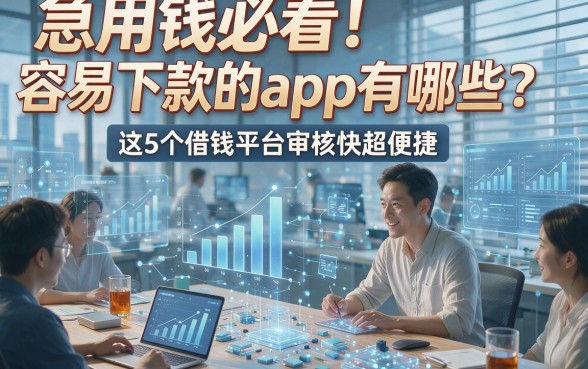 急用钱必看！容易下款的app有哪些？这5个借钱平台审核快超便捷