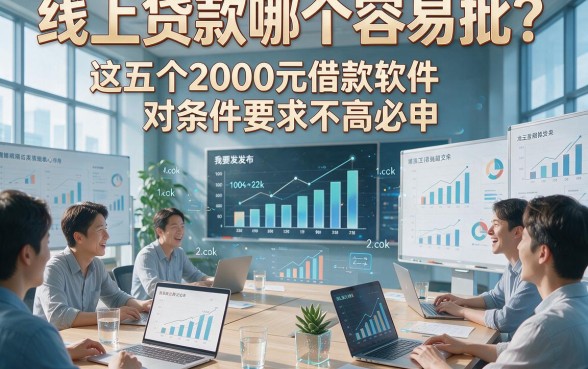 线上贷款哪个容易批？这五个2000元借款软件对条件要求不高必申！